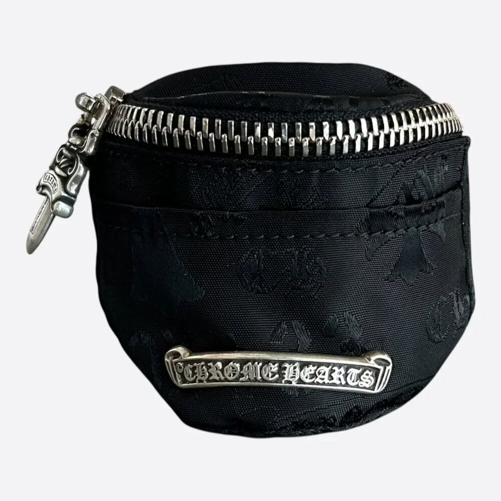 Chrome Hearts Black Stencil Nylon Wrist Bag - Picture 1 of 4